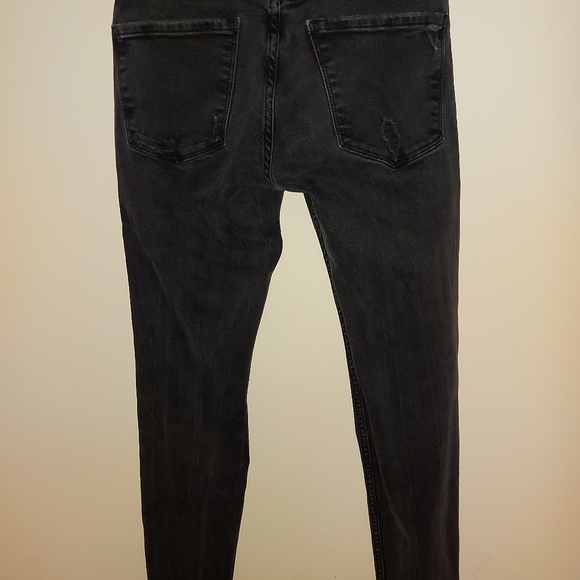 ❣️Zara super skinny ripped black jeans size 4 (#230) - Picture 3 of 7